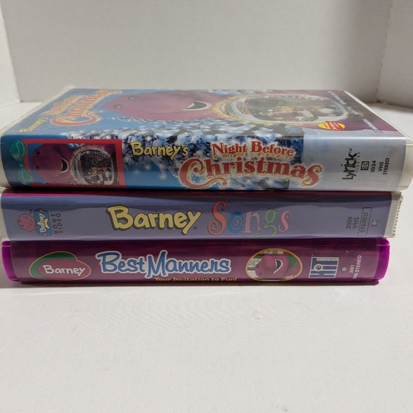 Barney VHS Lot Of 3 tested and works Best Manners, Barney Songs, Christmas - Picture 13 of 16